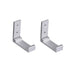    Crochets repliables en tete carree 2pcs gris