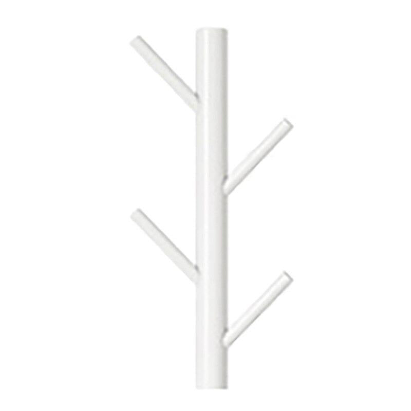 Porte manteau bois blanc mural arbre