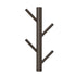 Porte manteau en bois brut mural design