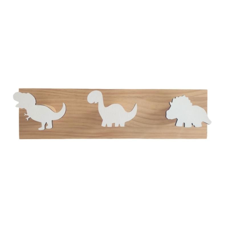 Porte manteau en bois jungle pour enfant blanc