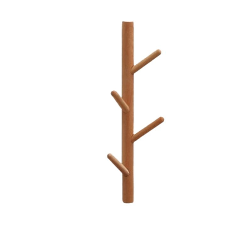 Porte-manteau en bois nordique couleur marron - Portemanteaux
