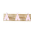 Porte manteau enfant design mural rose