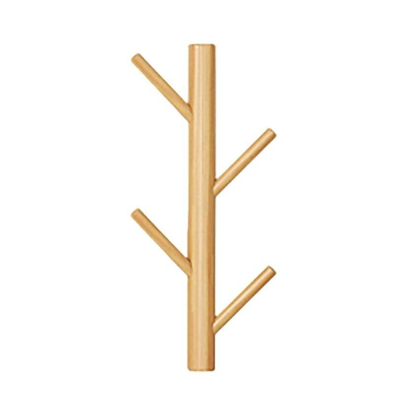 Porte manteau mural bois naturel arbre