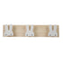 Porte manteau mural enfant en bois lapin blanc 3 pateres