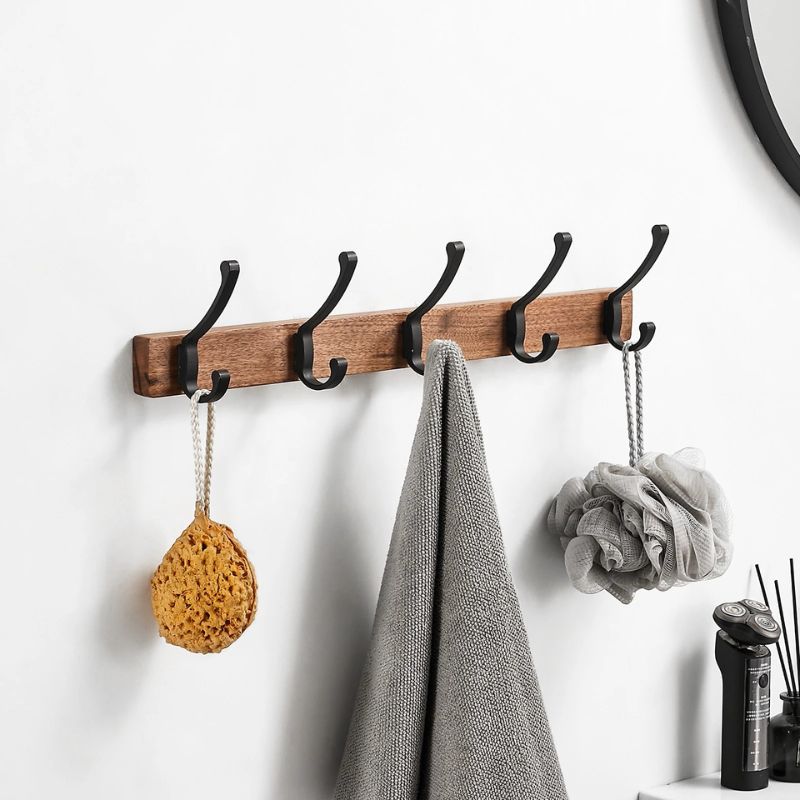 Porte manteau mural industriel design crochet vestiaire
