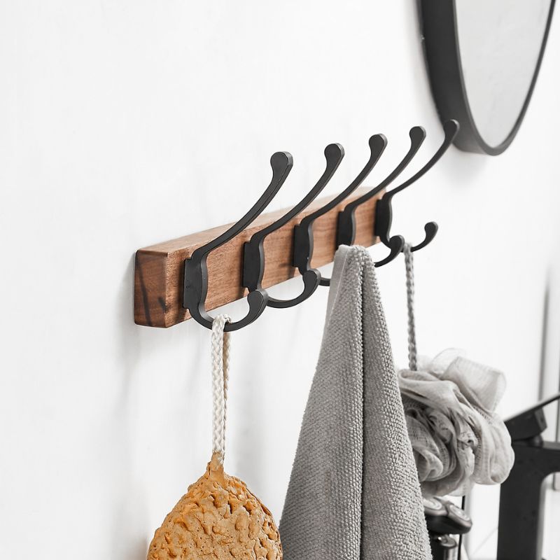 Porte manteau mural industriel design crochet vintage