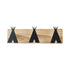Porte manteau noir en bois enfant nordique 