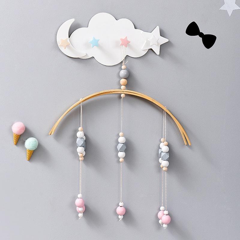 Porte manteau nuage en bois enfant deco