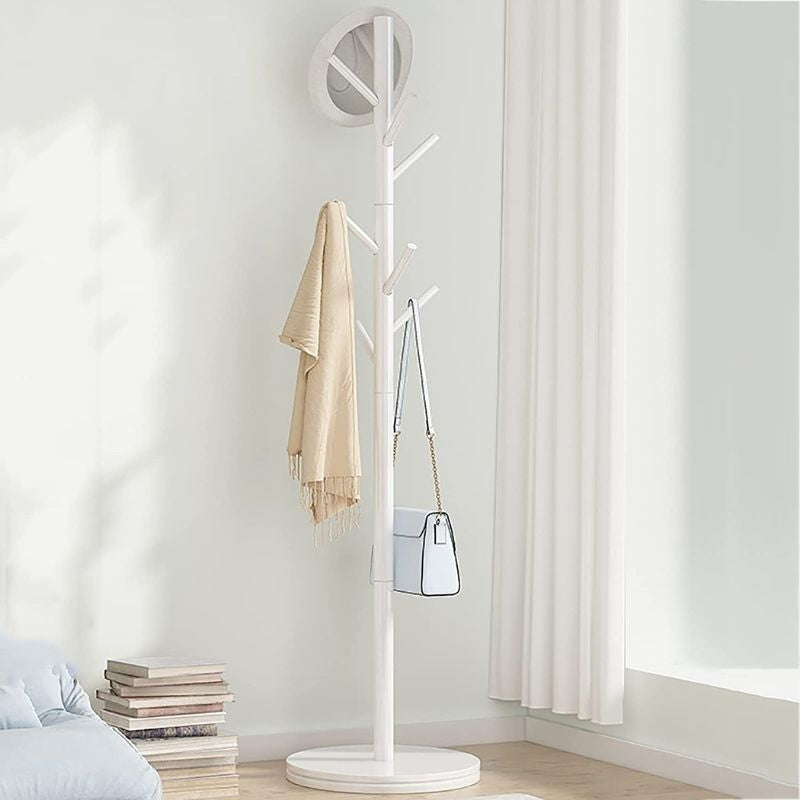    Porte manteau sur pied avec branches blanches chambre