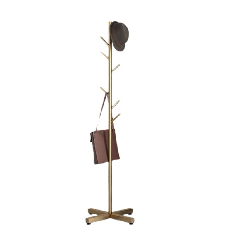 Porte manteau sur pied avec branches dorees