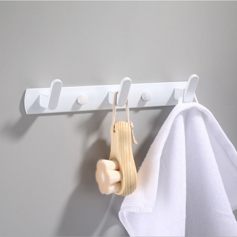 Porte manteaux mural blanc laque
