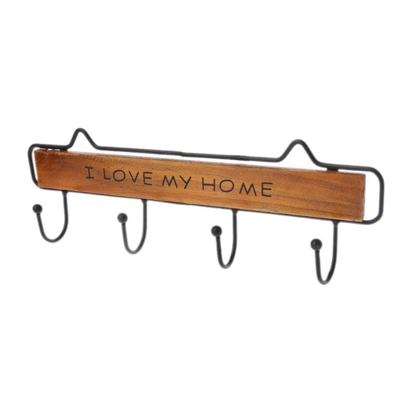 Porte manteaux mural industriel design home marron