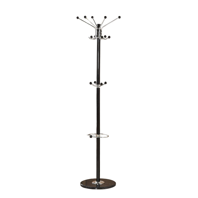 Porte-manteaux-perroquet-design-en-fer-forgé-noir