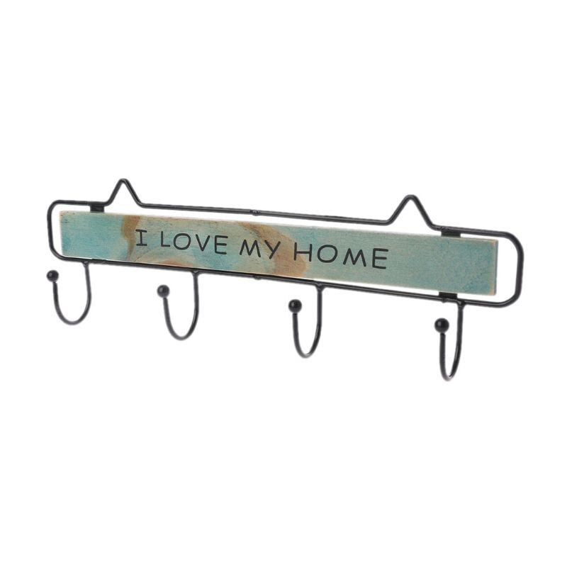 Porte manteaux style industriel home bleu
