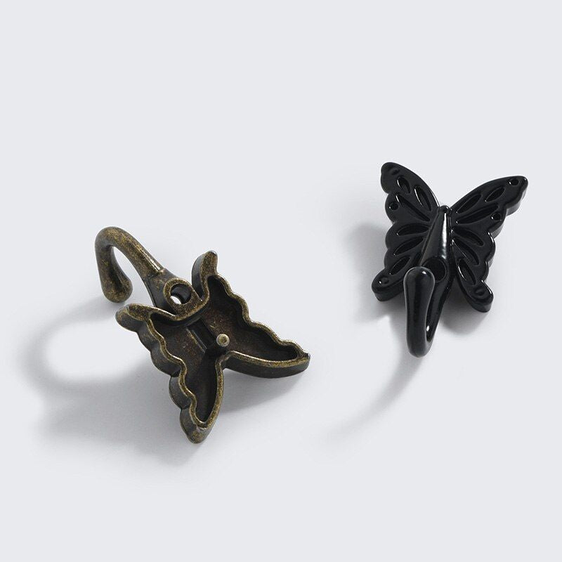 crochet mural original papillon bronze