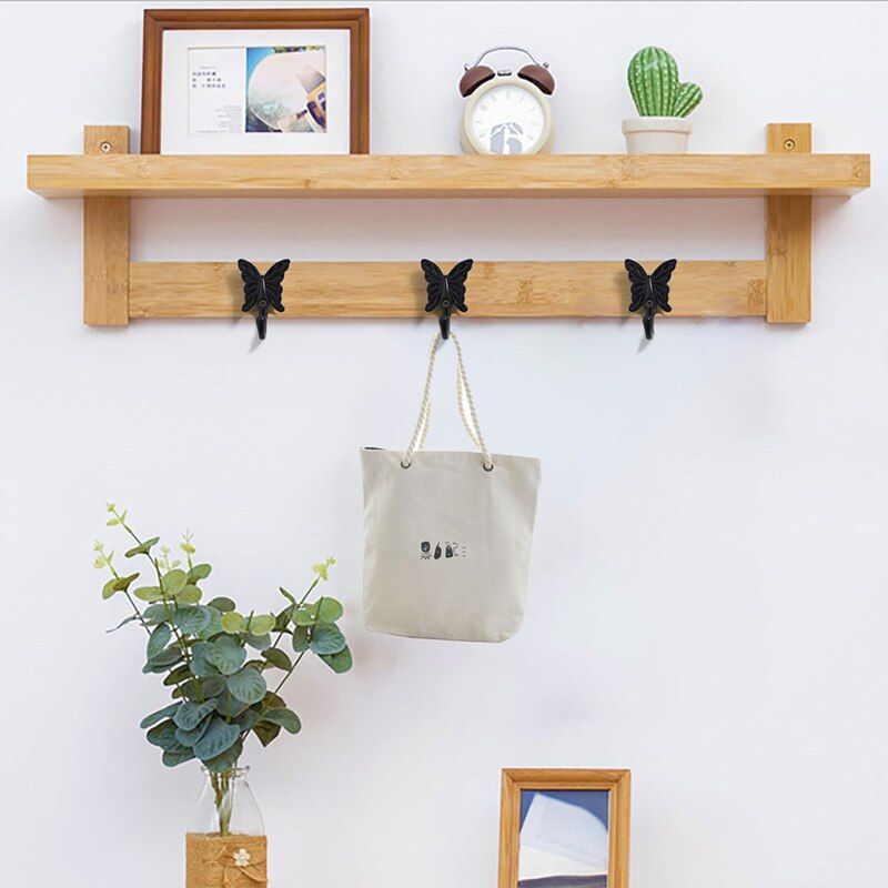crochet mural original papillon etagere