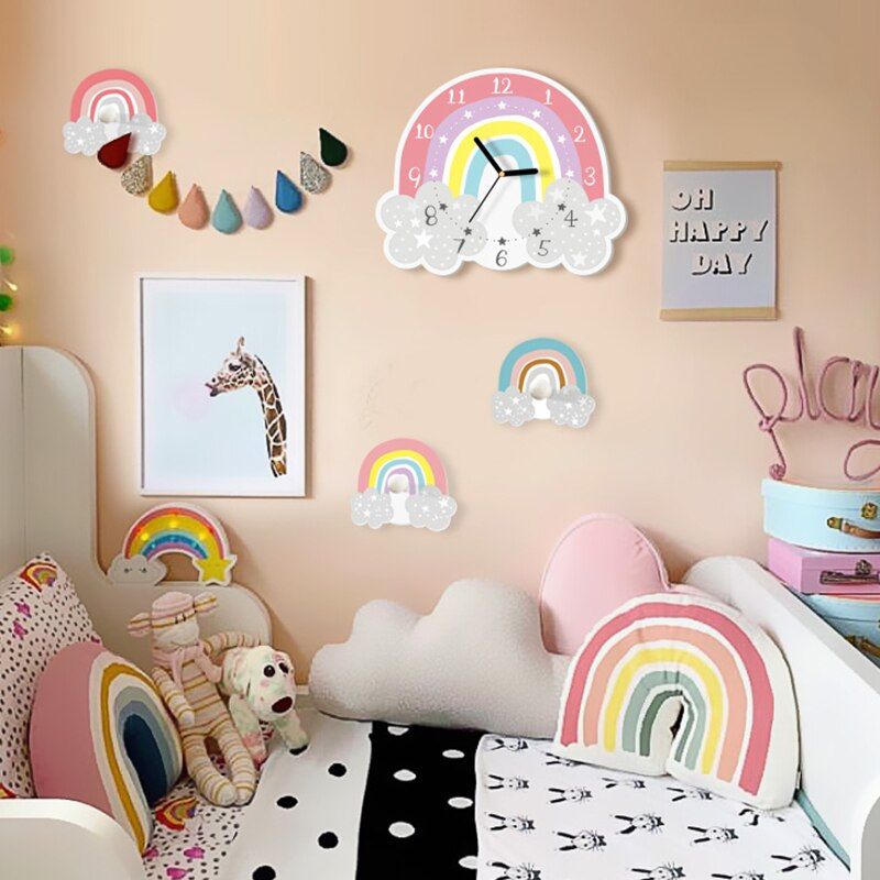 patere chambre garcon arc en ciel