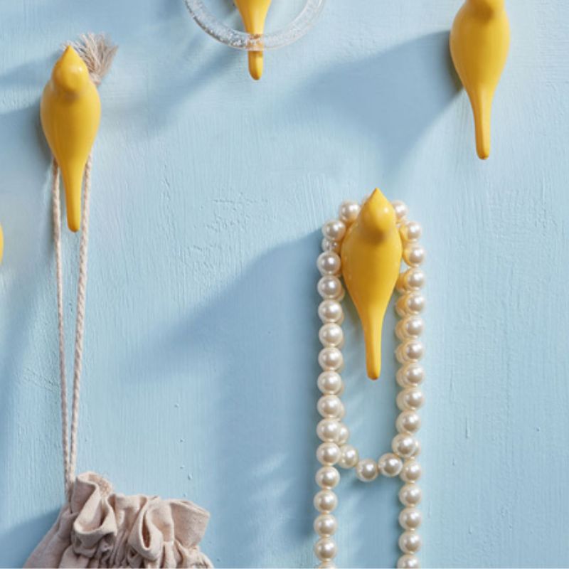 patere oiseau jaune