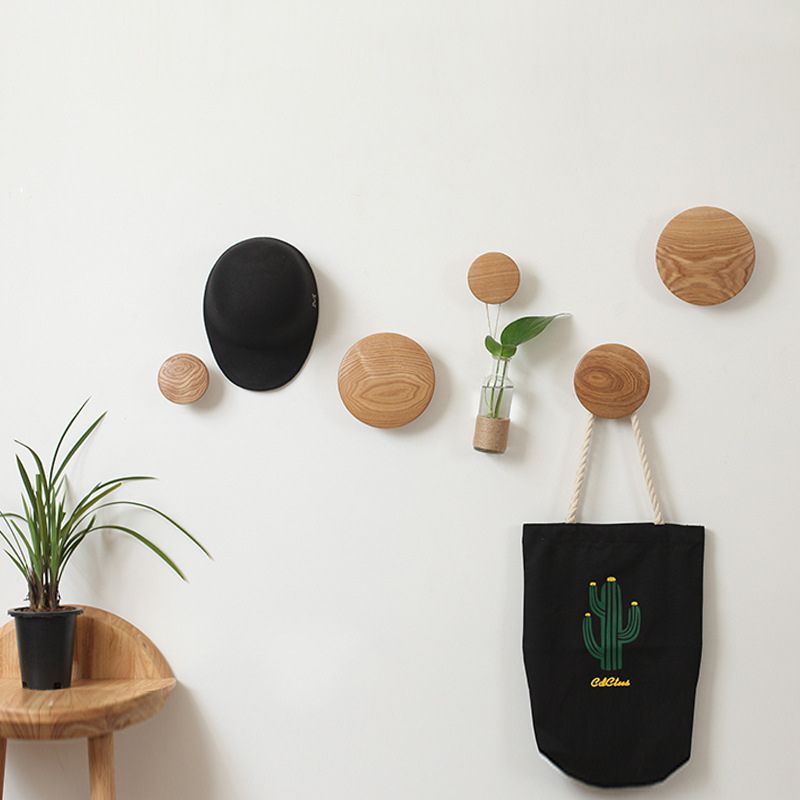 patere ronde bois design