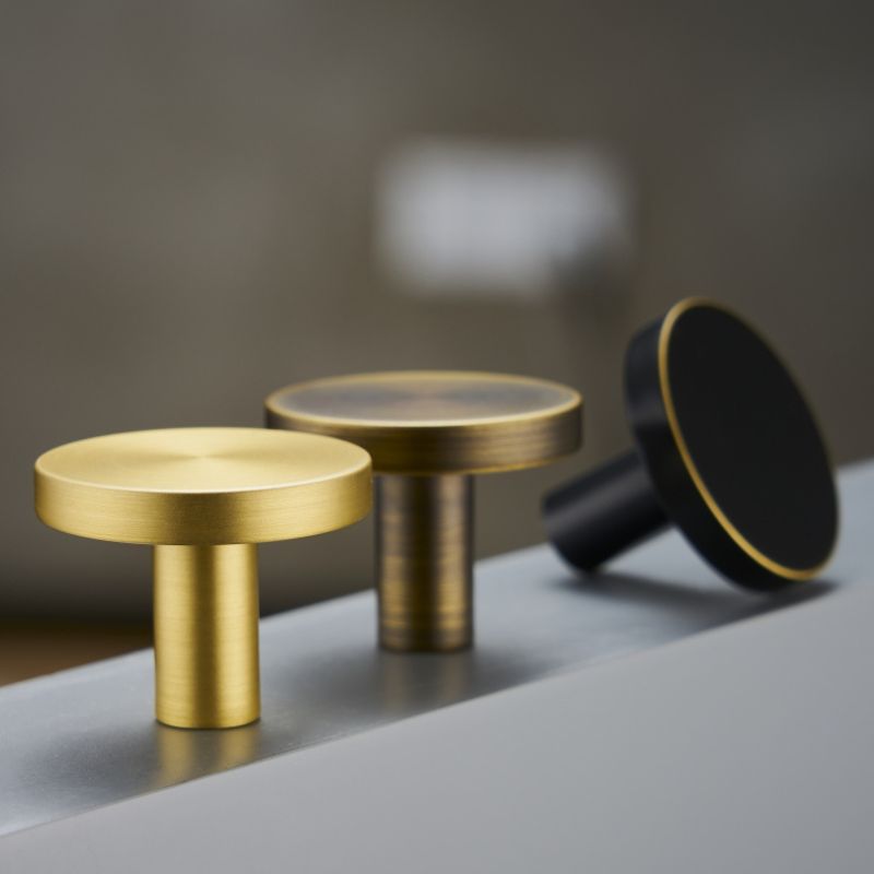 patère salle de bain design bronze