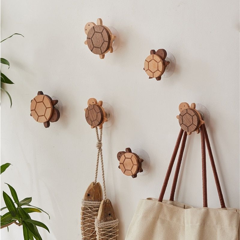 patere salle de bain originale bois