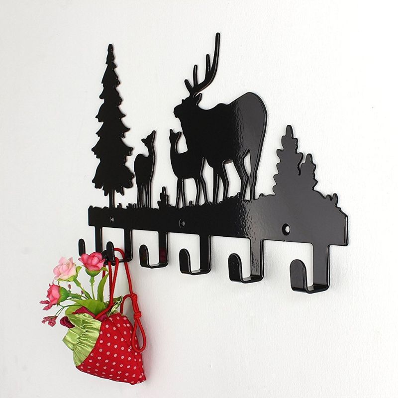 porte manteau animaux noir