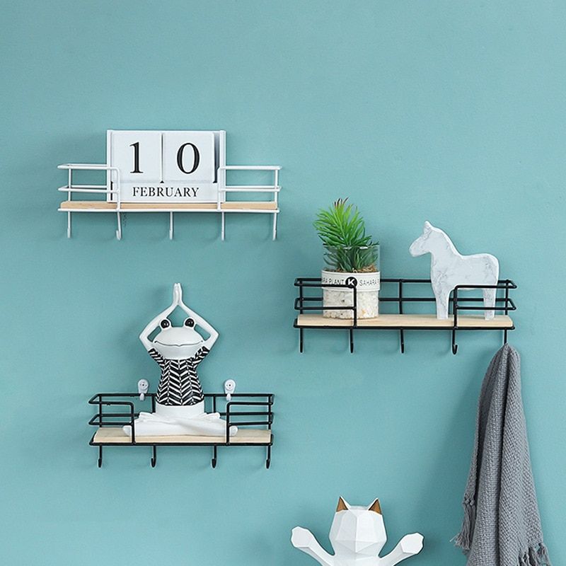 porte manteau avec etagere bois