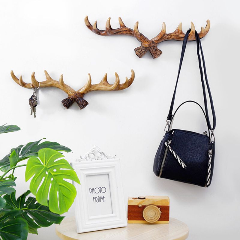 porte manteau bois de cerf corner