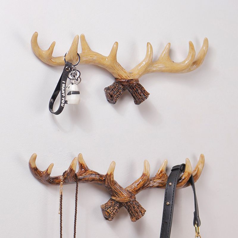 porte manteau bois de cerf imitation