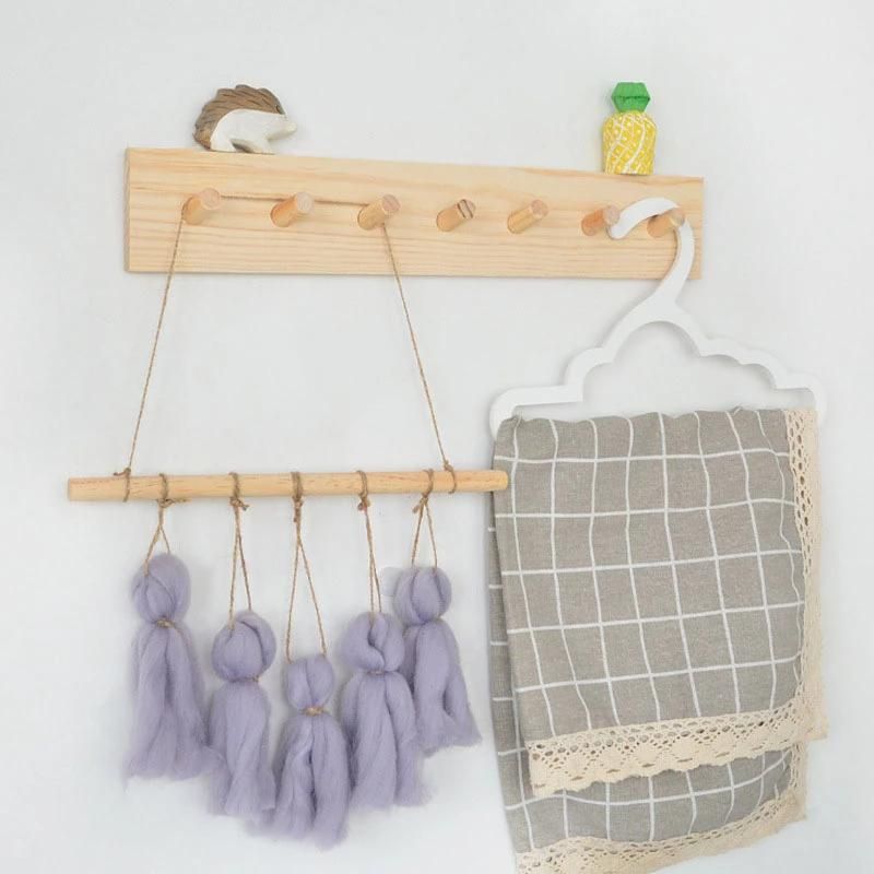 porte manteau bois mural forme