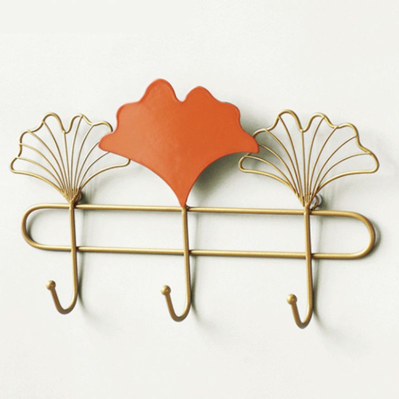 porte manteau dore mural metal
