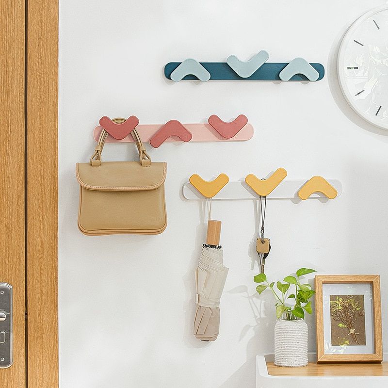 porte manteau moderne mural couleur fleche