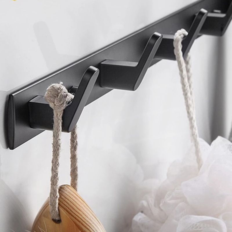 porte manteau mural gris crochet