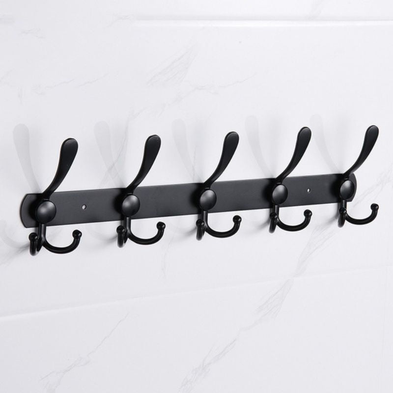 porte manteau mural metal noir