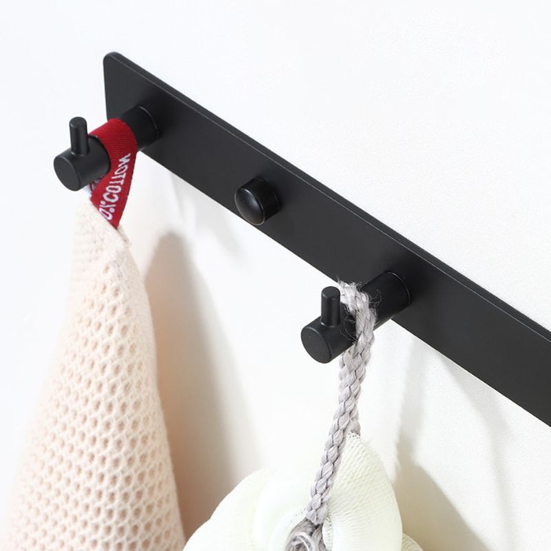 porte manteaux mural noir mat